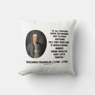 Ben Franklin-skrivare kan inte skriva ut en utskri Kudde