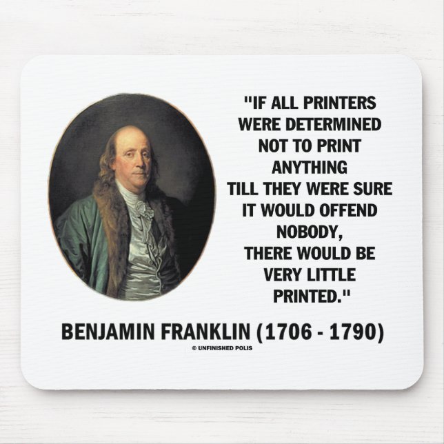 Ben Franklin-skrivare kan inte skriva ut en utskri Musmatta (Framsidan)