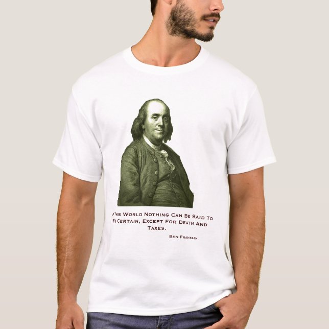 Ben Franklin T-tröja T-shirt (Framsida)