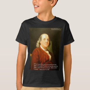 Ben Franklin (Vad är vis) Citat presenter & kort Tee