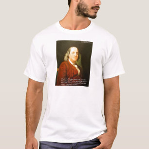 Ben Franklin (Vad är vis) Citatpresentkort och vyk Tröja