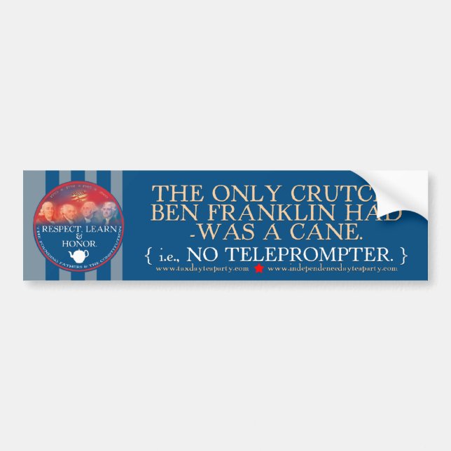 Ben Franklin vs. TOTUS-bildekal Bildekal (Framsidan)