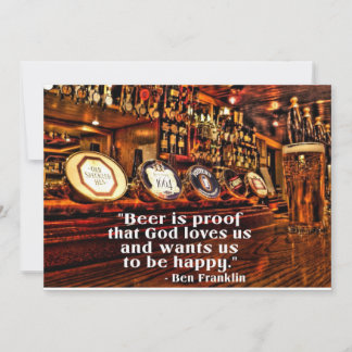 Ben Franklins Berömd Beer Quote