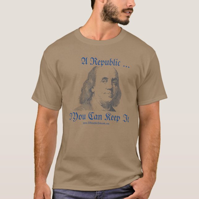Ben Franklins utmaning - Pewter T-Shirt (Framsida)