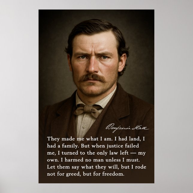 Ben Hall - motvilligt utslag Poster (Framsidan)