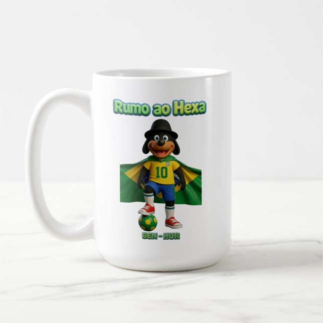 Ben-Hur Craque 10 com Capa da Bandeira Kaffemugg (Vänster)