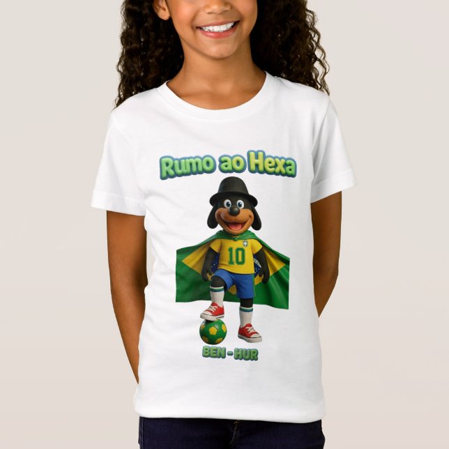 Ben-Hur Craque 10 com Capa da Bandeira T Shirt (Framsida)