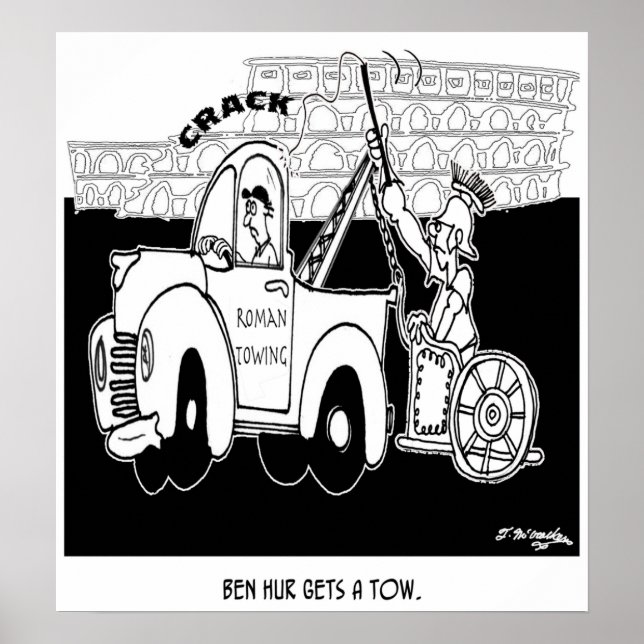 Ben Hur Gets a Tow Poster (Framsidan)