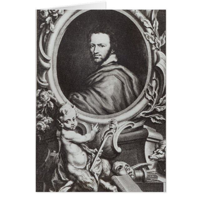 Ben Jonson engelskaplaywright Hälsningskort (Framsidan)
