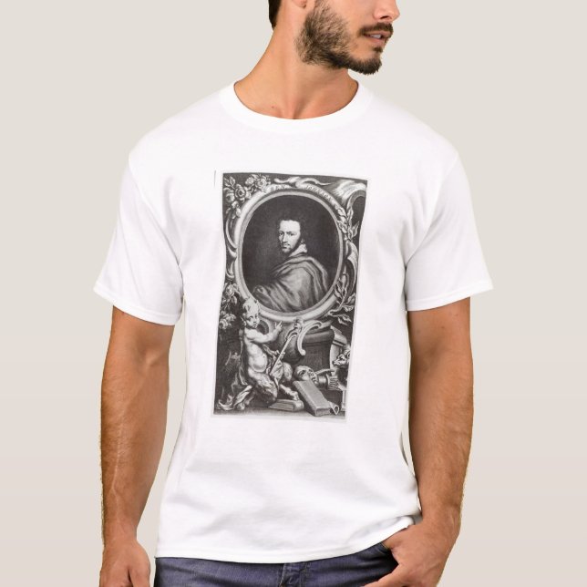 Ben Jonson engelskaplaywright T-shirt (Framsida)
