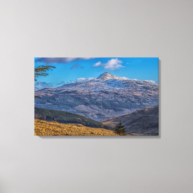 Ben Lomond, Loch Lomond Scotland Canvastryck (Framsida)