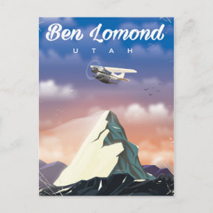 Ben Lomond,Utah-reseaffisch Vykort