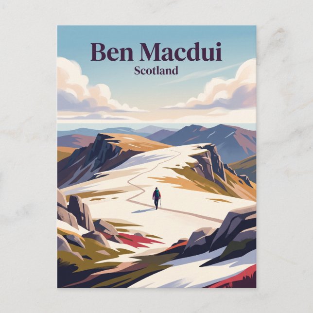 Ben Macdui Skottland Vykort (Framsida)