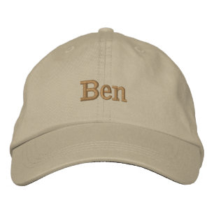 "Ben" Mans Namn Broderat, Broderad Keps
