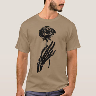 Ben med ro happy halloween dag avslappnad skelett t shirt
