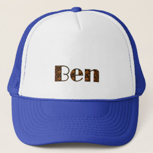 BEN Namn Branded Personlig Gift Hat Truckerkeps