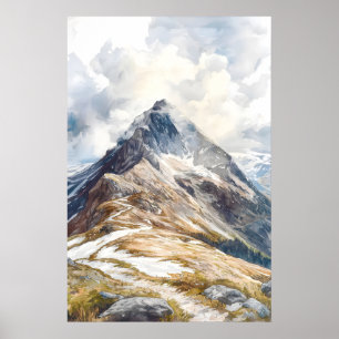 Ben Nevis akvarellaffisch Akvarell 1 Poster