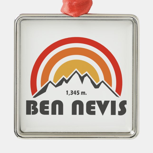 Ben Nevis Julgransprydnad Metall (Framsidan)