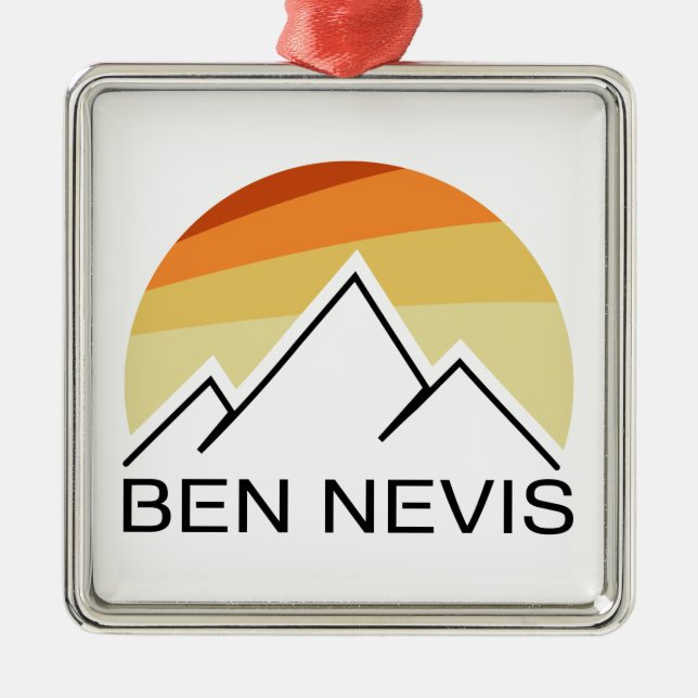 Ben Nevis Retro Julgransprydnad Metall (Framsidan)