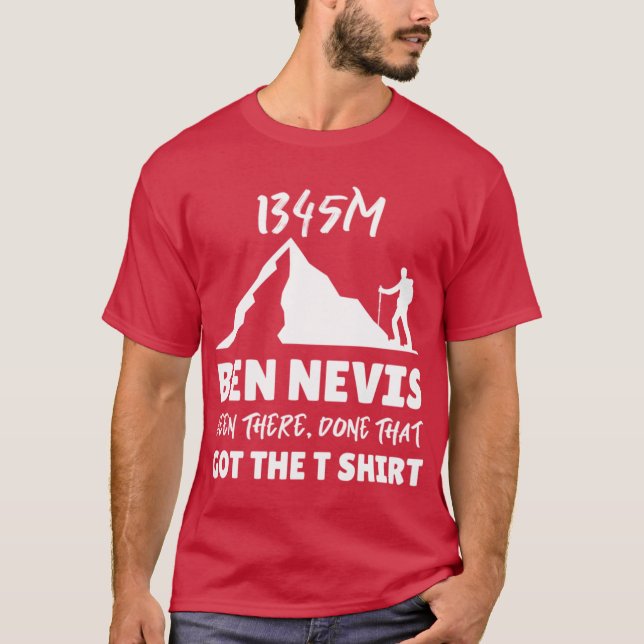 Ben nevis retro t shirt (Framsida)