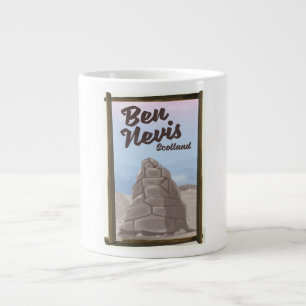 Ben Nevis Scotland-reseaffisch Jumbo Mugg
