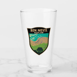 Ben Nevis Scotland Travel Art Vintage Glaskopp
