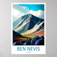 Ben Nevis Skottland Resa Affisch 2
