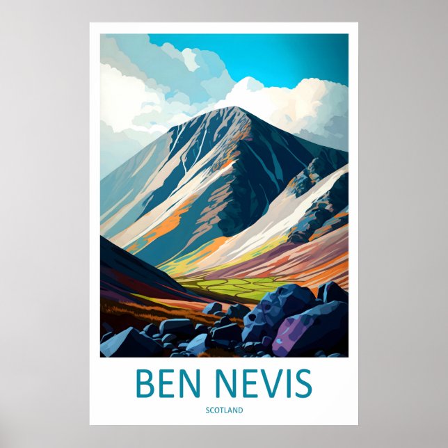 Ben Nevis Skottland Resa Affisch 2 (Framsidan)