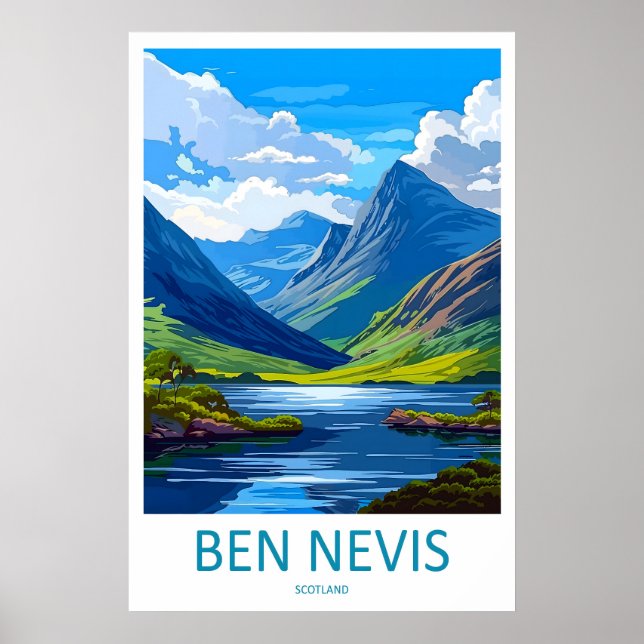 Ben Nevis Skottland Resa Poster 1 (Framsidan)