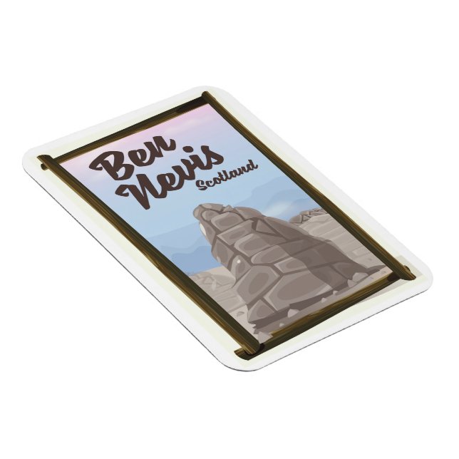 Ben Nevis Skottland resaffisch Magnet (Högersidan)