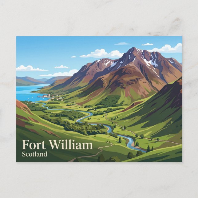 Ben Nevis Skottland Vykort (Framsida)