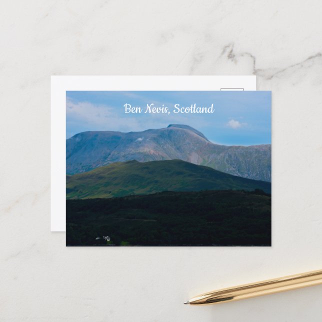 Ben Nevis, Skottland vykort (Fram/Back In Situ)