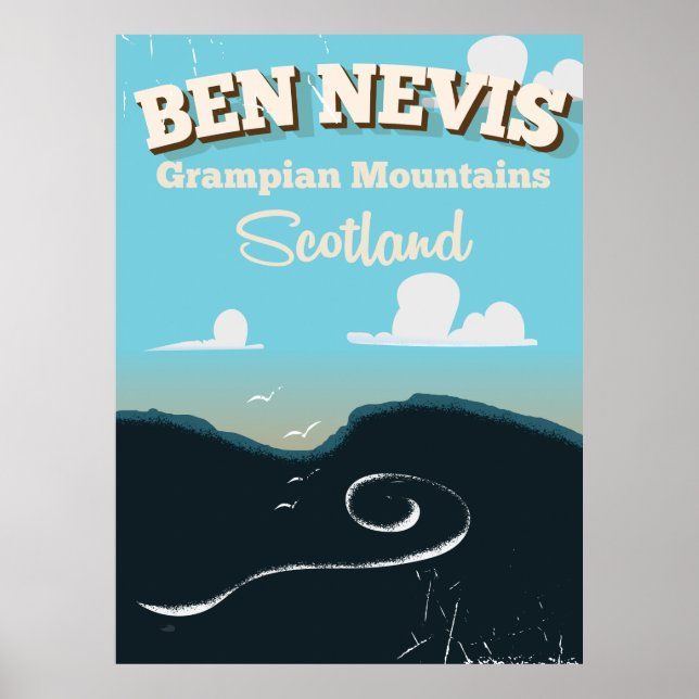 Ben Nevis vintage resemapposters Poster (Framsidan)