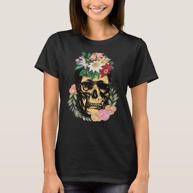 Ben och blommor t shirt (Framsida)