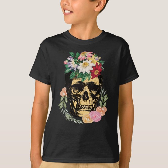 Ben och blommor t shirt (Framsida)