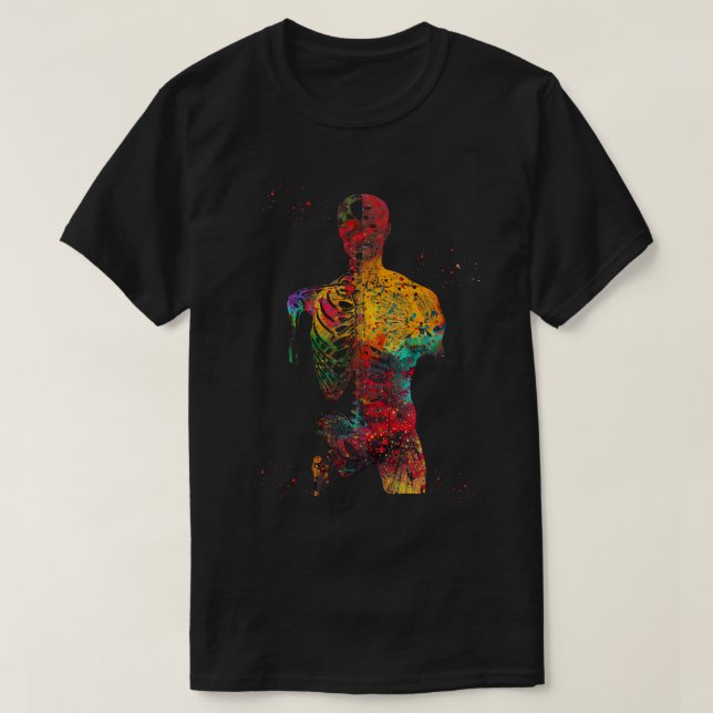 Ben och muskler i båsen t shirt (Design framsida)