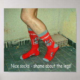 Ben och Socks Humor Poster