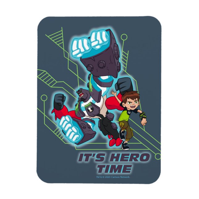 Ben & Omni-Enhanced Four Arms - det är Hero Time Magnet (Vertikal)