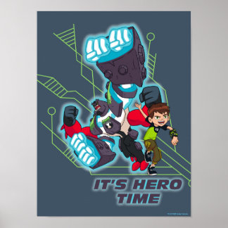 Ben & Omni-Enhanced Four Arms - det är Hero Time Poster