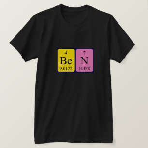 Ben periodisk skjorta bord namn t shirt