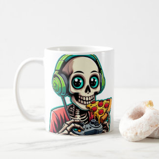 Ben, Pizza och Spel: När ett Skeleton känner till Kaffemugg