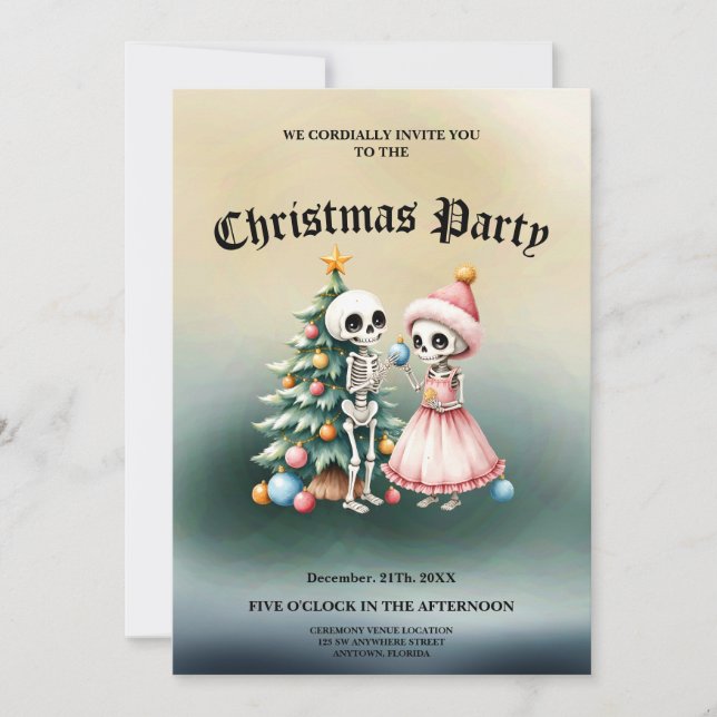 Ben, prydnader och lite magi inbjudningar (Framsida)