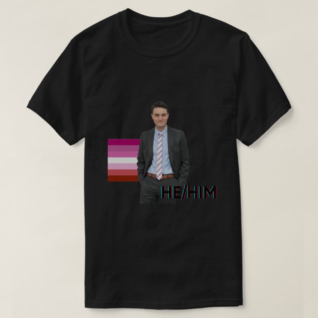 Ben Shapiro HeHim Lesbisk Meme Sticker T Shirt (Design framsida)