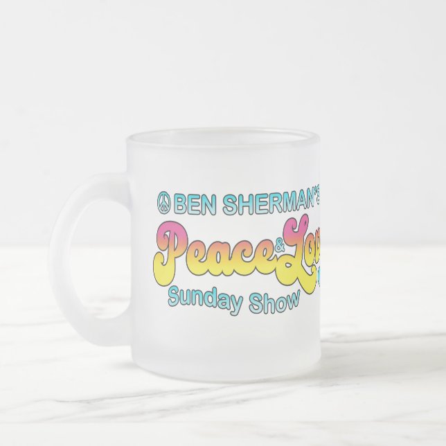 Ben Shermans Peace & Kärlek Söndag Show Frostad Glasmugg (Vänster)