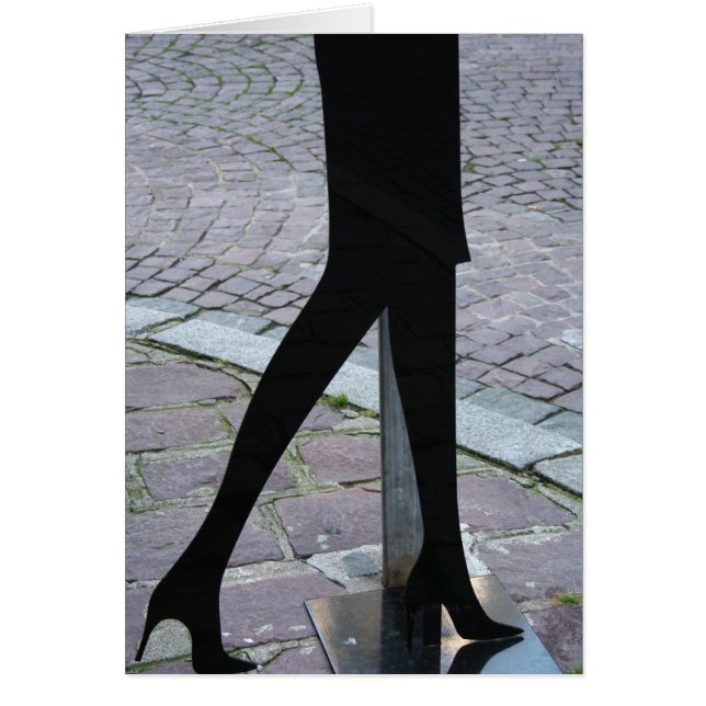 Ben Silhouette på hörnhälsningskorten Hälsningskort (Framsidan)