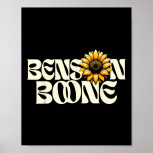 Ben Son Boone Tröja Fan Musik Retro Estetik Solros Poster