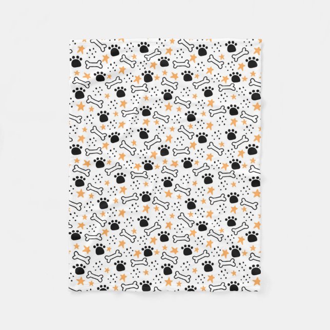 Ben, Tass och stjärnor Fleecefilt (Framsidan)