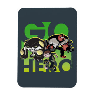 Ben Tennyson, Cannonbolt och Fyra Armar - Go Hero Magnet