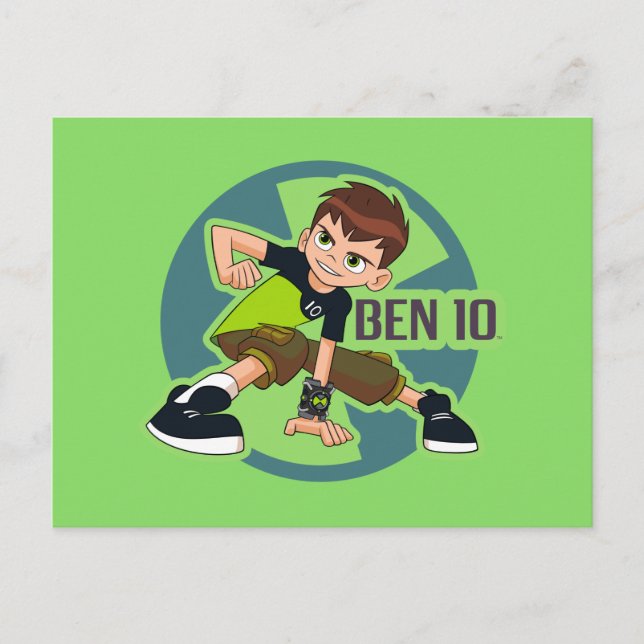 Ben Tennyson Omnitrix Graphic Inbjudan Vykort (Framsida)