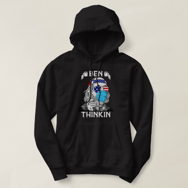 Ben Thinkin Shirt Hoodie (Design framsida)